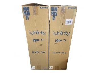 Black Oak Infinity Kappa 7.1 Speakers (2) In Original Boxes