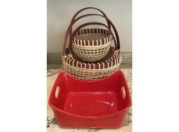 Baskets And Rachel Ray Casserole Dish