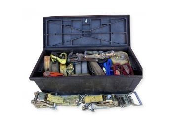 Large Tool Box FULL Of Ratchet Straps (Industrial Size And Domestic)