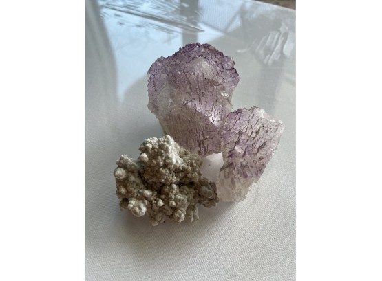 Collection Of Dazzling Purple And Clear Crystal Stones