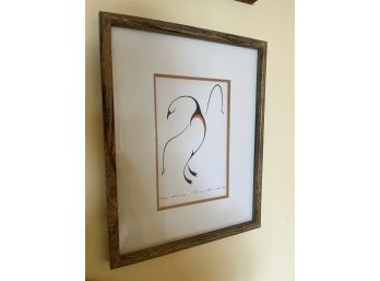 Clemence Wescoupe Loon Print Framed (12 X 15)