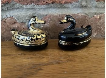 Tiny Decorative Wooden Duck Boxes