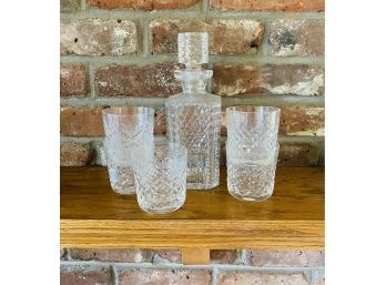 Glass Decanter With Glasses