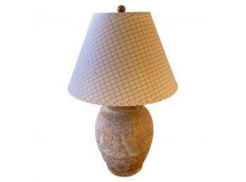 Large Table Lamp With Beautiful Details On The Base