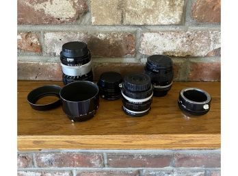 Various Camera Lenses In Carrying Case