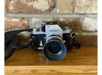 Vintage Nikon Film Camera With Nikkor Lens And Carrying Case