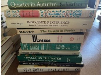 Wonderful Collection Of Books Classics And  Poetry (a Wrinkle In Time, In The Clearing, Ulysses)