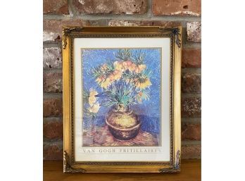 Van Gogh Fritillaires Print In Ornate Frame, 13.5 X 16 Inches