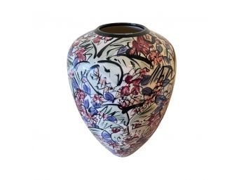 Unique, Multi-colored, Ceramic Vase!
