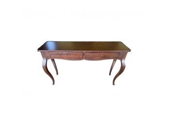 Lovely Wooden Entry Table With Two Small Drawers.