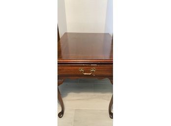 Brown Side Table With Single Drawer