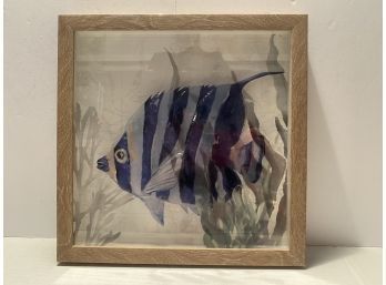 Angelfish Handpainted Shadow Box