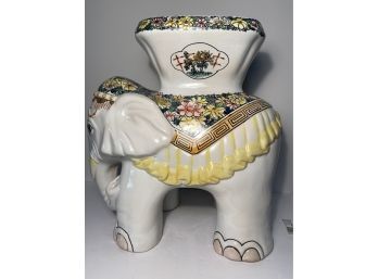 Ceramic Asian Elephant Plant Stand