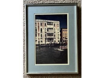 Photograph Of European City Scene, Matted And Framed (12 1/2 X 16 1/2)