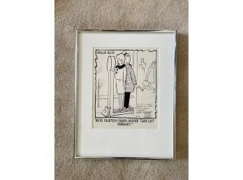 Mollie-ollie Comic Framed, 1976, Signed And Dedicated, Stamped (11 1/4 X 14 1/4)