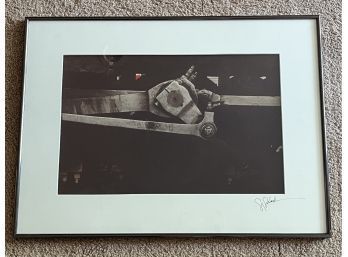 Machinery Photograph Signed By Artist Greg Schlack, Matted And Framed (26 1/4 X 19 1/4)