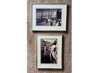 European City Life Vintage Photograph Set, Matted And Framed (12 1/2 X 16 1/2) (16 12 X 12 12)