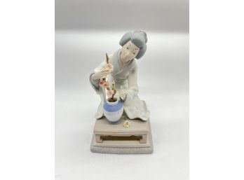 Llardo Ceramic Geisha Sculpture Handmade In Spain