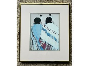 Southwestern Print By Dolona Roberts, Matted And Framed (13 1/4 X 15 1/2)