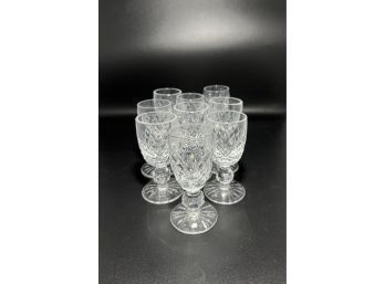 Waterford Crystal Small Cordial Stemware Collection, Stamped (9)