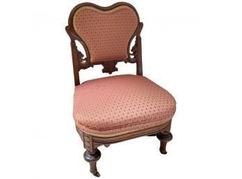 French Louie Style Upholstered Accent Chair