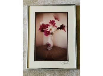 Dreamy Photo Of Flowers In Vase Signed By Artist (12 1/4 X 16 1/4)