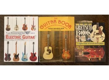 (3) Hardcover Books For Electric Guitar Enthusiasts!