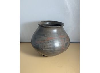 Decorative Southwest Themed Pottery Vase, Velcro Tape On Bottom