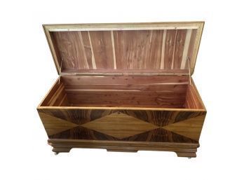 Waterfall Style Antique Cedar Chest