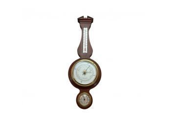 Solid Genuine Mahogany Barometer