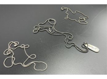 .925 Sterling Silver, Simplistic Necklaces (3)