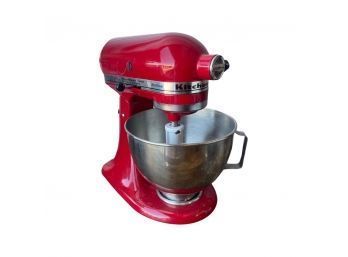 Kitchen Aid Stand Mixer-in Red! Extra Bowl Included