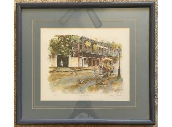 Tommy Thompson Signed Watercolor Print No. 90/500 Spring Flowers And Iron Lace