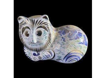 Ceramic Cat Table Statue Made In Mexico