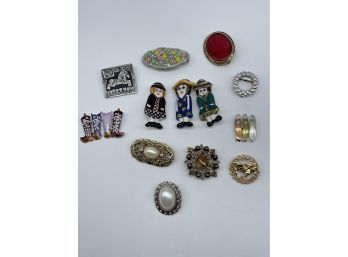 Collection Of Unique Styled Brooches