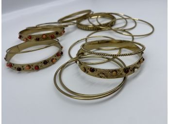 Beautiful Collection Of Gold Colored Bangles!