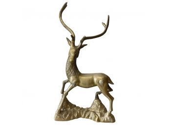 Solid Brass Deer Statue