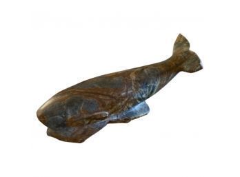 Stone Whale Table Statue Made In Alaska