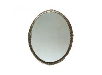 Amazing Large Wall Hanging Mirror With Simplistic Floral Designs