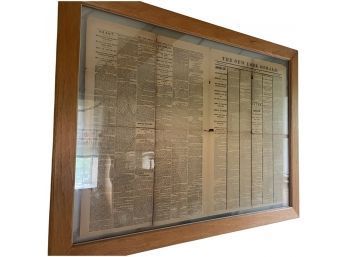 The New York Herald,President Lincolns Assassination, April 15, 1865, Framed Newspaper Prints.