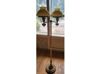 Antique Dual Aladdin Floor Lamp