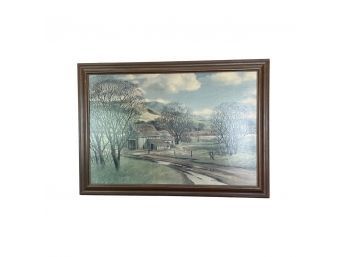 Abandoned Farm Print By James Peter Cost, Signed In Bottom Corner