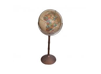 Beautiful World Globe On A Wooden Stand