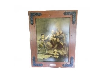 Spirit Of 76, Print, By A.M. Willard. Unique Wooden Frame