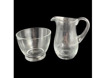 Tiffany And Co. Pitcher And Cup With Blue Tiffany Box