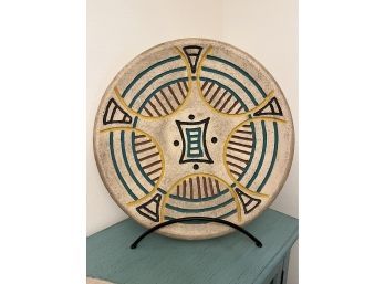 Beautiful Large Southwestern Decorative Pottery Plate