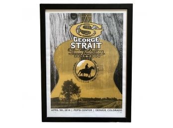 George Strait Poster, Framed