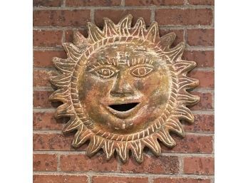 20 Inch Ceramic Sun Wall Art