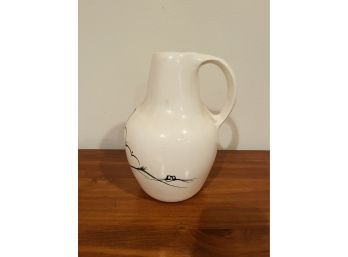 Handmade And Painted Ceramic Water Pitcher