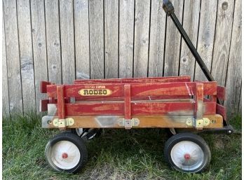 Vintage Red Radio Flyer Childrens Wagon